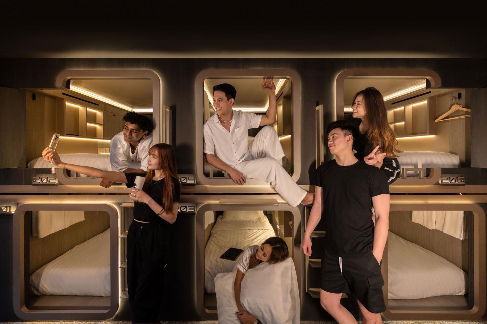 Cube Social Boutique Capsule Hotel At Boat Quay Singapore Eksteriør bilde
